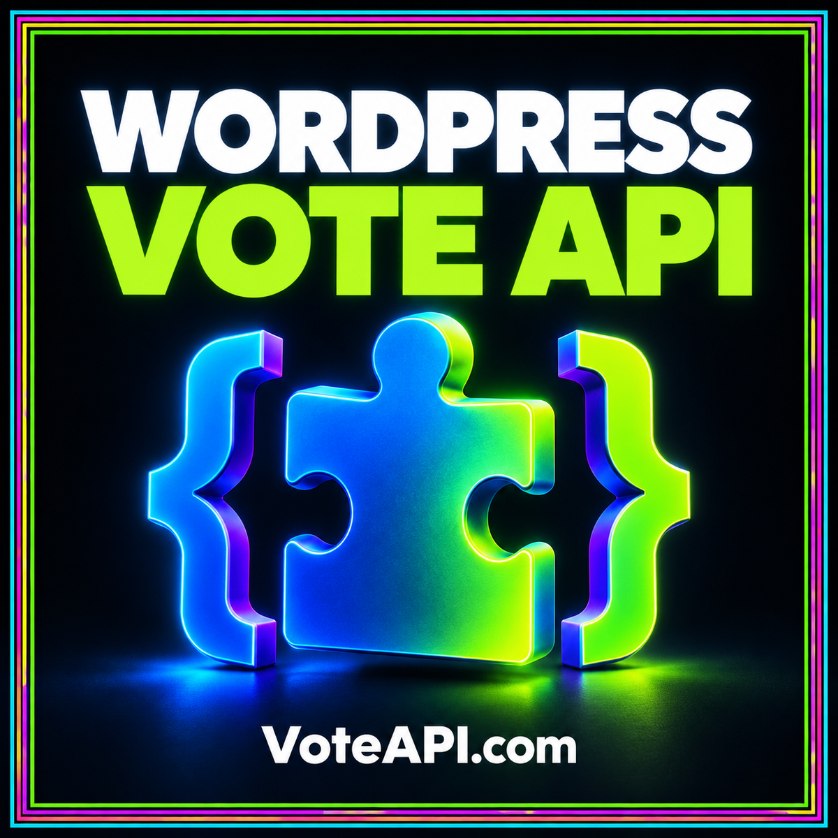 WordPress API integration typography card with connected publishing and polling interface panels.